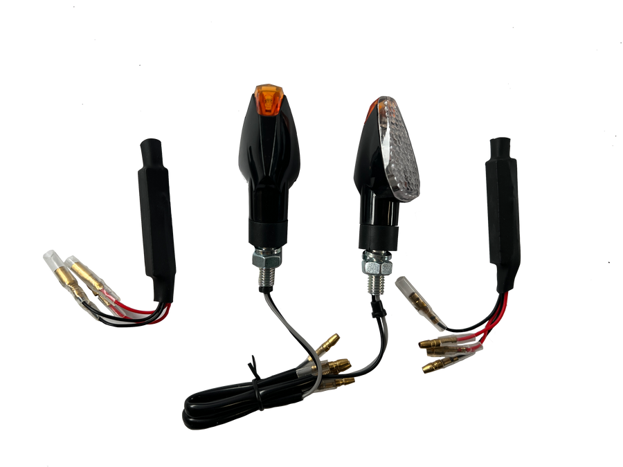 2 LED blinker Clear Resistance [E -Test Mark] - BMW G 310 F 700 800 R S GS