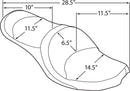 harley davidson touring [DRAG SPECIALTIES] – sete med dobbel trau i vinyl-3