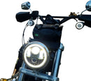 harley davidson sportster s rh 1250 s [CUSTOM DYNAMICS] – 5-3/4" LED-halo-frontlykt-2