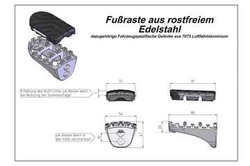 Honda XL 600 V Transalp [1987-1988] - ION fotstøtte – bilde 1