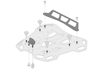[SW-MOTECH] - Adaptersett for ADVENTURE-RACK bagasjehylle for Givi/Kappa Monolock – bilde 2