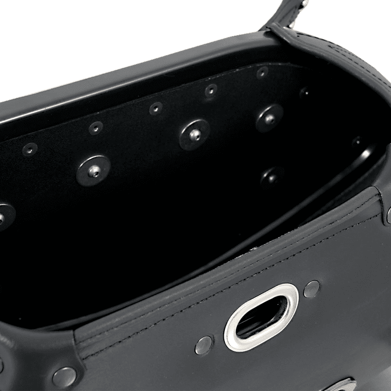 Motorsykkelveske [Hepco & Becker] - skinn Buffalo Big black left - tube pannier holder