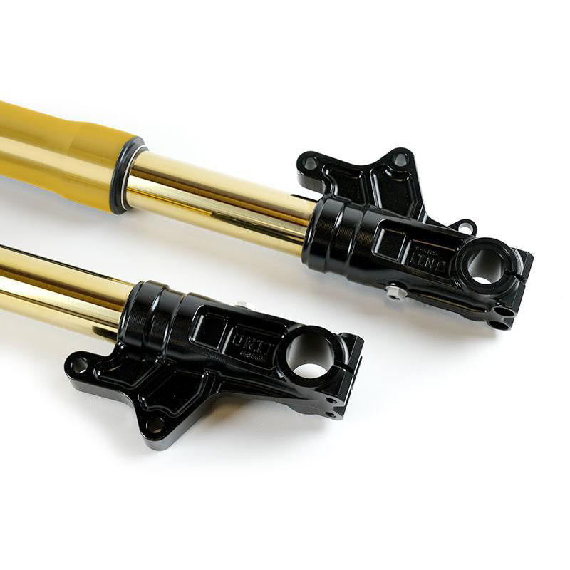 BMW R nineT 1200 Urban G/S (hoher Auspuff) [2017-2023] - Öhlins USD High Fork Kit + Unit Garagenplatten und Füße (hohe Version)