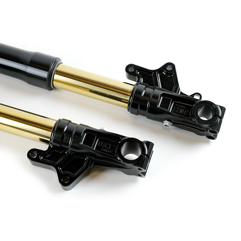 BMW R nineT 1200 Urban G/S (hoher Auspuff) [2017-2023] - Öhlins USD LOW Gabel-Kit + Einheit Garagenplatten und Füße (niedrige Version)