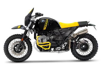 BMW R nineT 1200 Urban G/S (hoher Auspuff) [2017-2023] - Kit NineT PARIS DAKAR Gelb 40th mit Zubehör