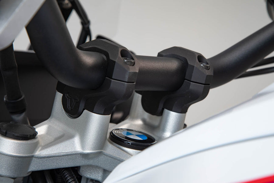 BMW R 1250 GS [2019-2024] - Lenkerverlegung 32 mm höher, 25 mm nach hinten, schwarz – Bild 2