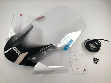 MBK Tryptik 125 (14-17) og Yamaha Tricity 125 155 (14-24) frontrute gjennomsiktig, 690 mm høy, 630 mm