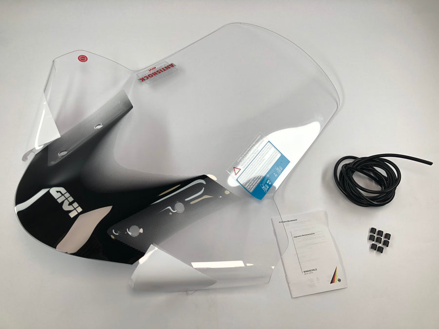 MBK Tryptik 125 (14-17) og Yamaha Tricity 125 155 (14-24) frontrute gjennomsiktig, 690 mm høy, 630 mm
