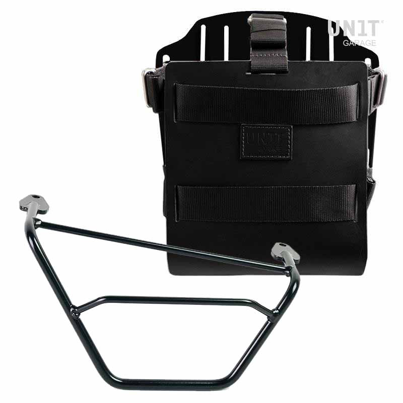 BMW R 1200 GS LC Rad [2013-2019] - Taschenhalter Aluminium mit verstellbarer Lederfront, Schnellkupplung und rechtem Rahmen