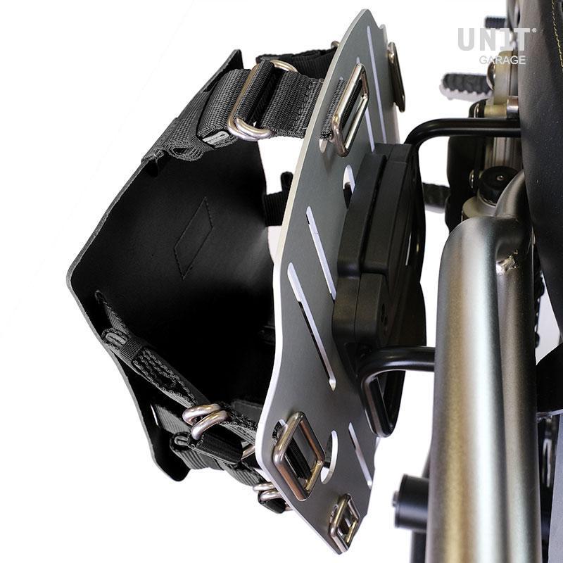 BMW R 120 G/S R [2004-2012] - Alu-Taschenhalter Leder mit Schnellverschluss und Rahmen