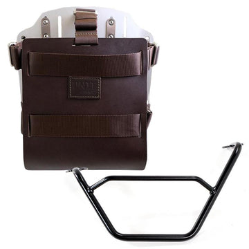 BMW R 1200 GS LC Rad [2013-2019] - Aluminium-Taschenhalter mit verstellbarer Lederfront, Schnellkupplung und Rahmen
