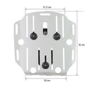 BMW R 1150 GS [1999-2004] - Veskeholder i aluminium med Hypalon foran, hurtigkobling + høyre ramme