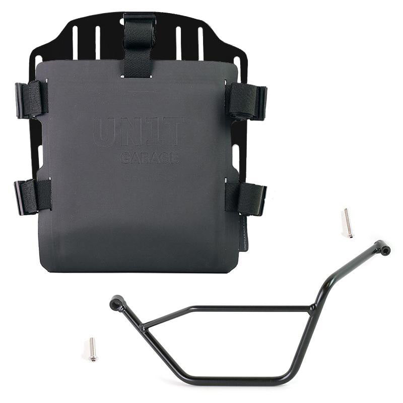 BMW R 1150 GS [1999-2004] - Veskeholder i aluminium med Hypalon foran, hurtigkobling + venstre ramme