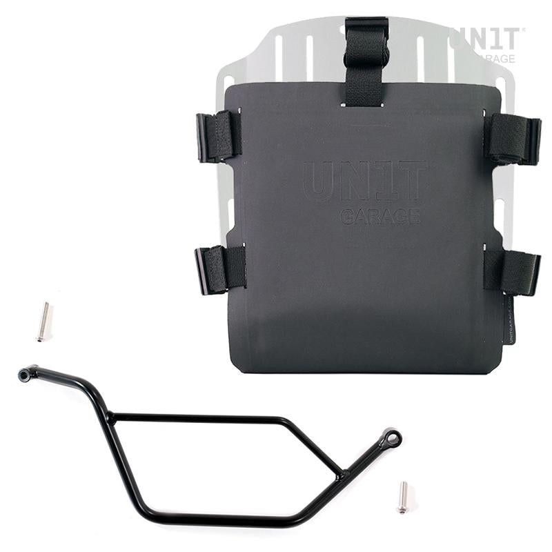 BMW R 1150 GS [1999-2004] - Veskeholder i aluminium med Hypalon foran, hurtigkobling + høyre ramme
