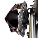 BMW R 1300 GS [2024–2026] - Aluminium-Taschenhalter mit verstellbarer Lederfront und Schnellkupplung + Rahmen links