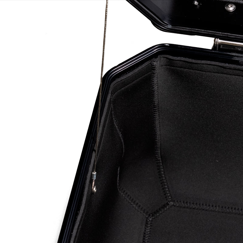 BMW R nineT 1200 Roadster [2014-2023] - Neopren-Innenauskleidungen für Aluminiumtaschen Atlas 39L + 32L Auspuffseiten + Neopren-Innenauskleidung für Atlas 44L-Topcase