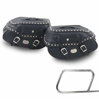 Motorsykkelveske [Hepco & Becker] - salvesker Buffalo Custom - holder til veske med rør