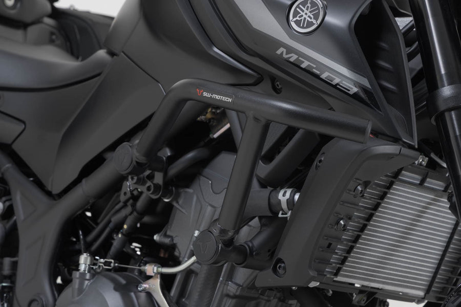 Yamaha MT 03 [2016-2026] - crashbar svart, stålrør 22/27 mm - bilde 1