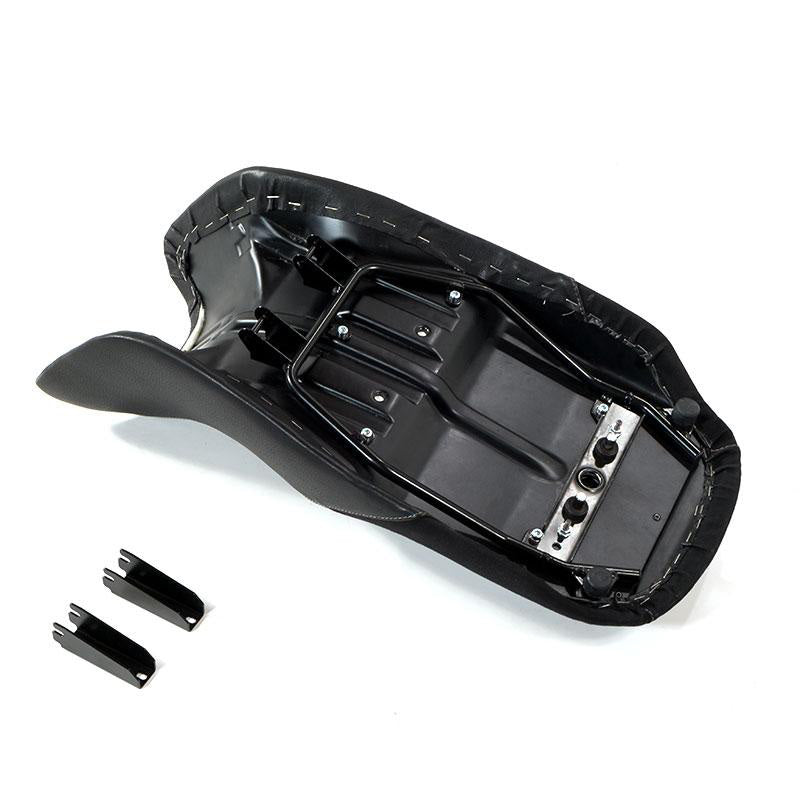 BMW R 1150 R [2000-2006] - Brauner Leder- und Canvas-Sattel für
