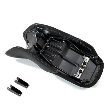 BMW R 1150 R [2000-2006] - Schwarzer Leder- und Canvas-Sattel für