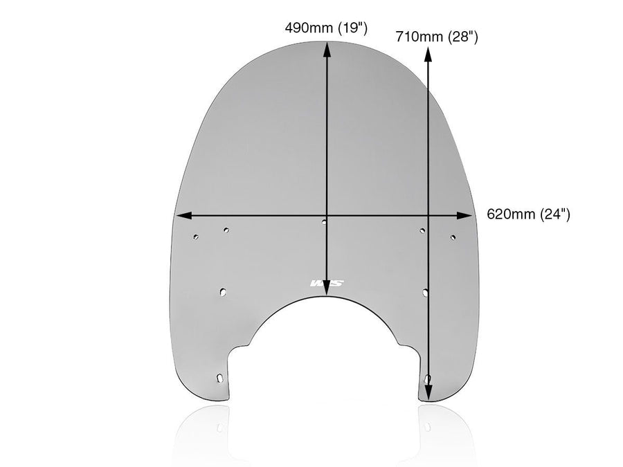 Harley-Davidson Heritage Softail [1988-2006] - Touring Windshield 28 tommer - View 7
