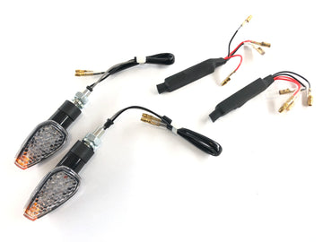 LED -blinker med motstander klar [med e -testmerke] - Yamaha Kawasaki Suzuki Ducati KTM